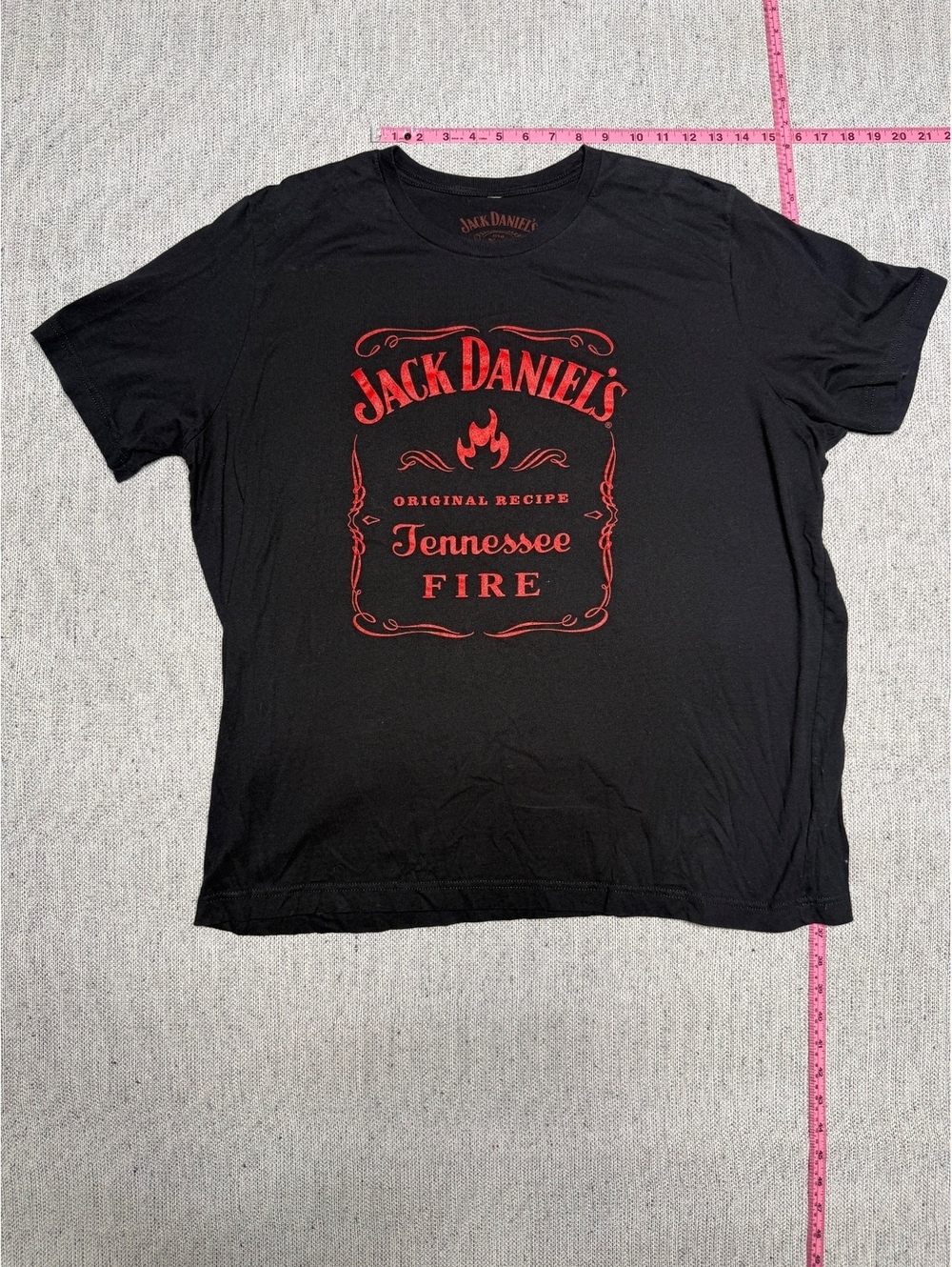 Jack Daniel's Tennessee Fire Black Graphic T-Shirt XXL